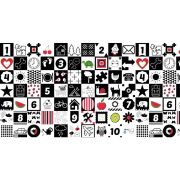 Bocioland - Covoras de joaca Honeycomb, Pliabil, Protectie impotriva loviturilor, Dimensiune mare, 200 x 150 cm, Cu Imprimeu pe ambele parti, Potrivit pentru utlizare atat in interior, cat si in exterior BYNBL121