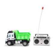 Camion gunoi cu telecomanda, lumini si sunete 13cm Toi-Toys TT25008ZG BBJTT25008ZG_Verde