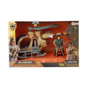 Elicopter Militar 27cm cu Sunete, Lumini si Soldat inclus Toi-Toys TT15611A BBJTT15611A_Initiala