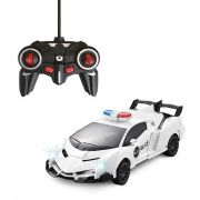 Masina de politie Transformer Roboforces, cu telecomanda si lumini Toi-Toys TT25854A BBJTT25854A_Alb