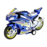 Motocicleta de Curse cu Lumini si Sunete 30 cm Toi-Toys TT29210Z BBJTT29210Z_Albastru