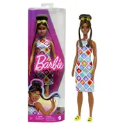 PAPUSA BARBIE FASHIONISTA SATENA CU OCHELARI DE SOARE GALBENI VIVMTFBR37_HJT07