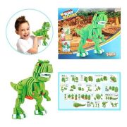 Puzzle 3D Spuma Dino T-Rex 104 piese Toi-Toys TT43542A BBJTT43542A_Verde