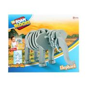 Puzzle 3D Spuma Elefant 75 piese Toi-Toys TT43545A BBJTT43545A_Gri