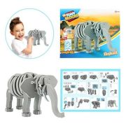 Puzzle 3D Spuma Elefant 75 piese Toi-Toys TT43545A BBJTT43545A_Gri