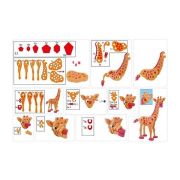 Puzzle 3D Spuma Girafa 104 piese Toi-Toys TT43547A BBJTT43547A_Portocaliu