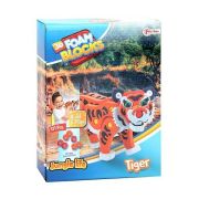 Puzzle 3D Spuma Tigru 121 piese Toi-Toys TT43546A BBJTT43546A_Portocaliu