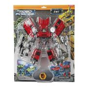 Robot Transformabil in Masina SUV Roboforces 20 cm Toi-Toys TT30087Z BBJTT30087Z_Rosu