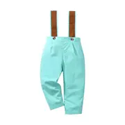 Costum elegant cu papion bleu cu crem ADtz1280-1-DE3