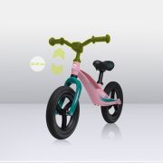 Lionelo - Bicicleta usoara Bart Tour, Fara pedale, Cu cadru din magneziu, Cu ghidon si sa reglabile, Greutate 3.8 Kg, 12 inch, Conform cu standardul european de securitate EN71, Pink Bubblegum BYNLOE-BART_TOUR_PINK_BUBBLEGUM