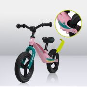 Lionelo - Bicicleta usoara Bart Tour, Fara pedale, Cu cadru din magneziu, Cu ghidon si sa reglabile, Greutate 3.8 Kg, 12 inch, Conform cu standardul european de securitate EN71, Pink Bubblegum BYNLOE-BART_TOUR_PINK_BUBBLEGUM
