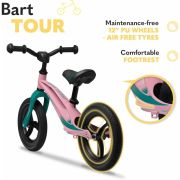 Lionelo - Bicicleta usoara Bart Tour, Fara pedale, Cu cadru din magneziu, Cu ghidon si sa reglabile, Greutate 3.8 Kg, 12 inch, Conform cu standardul european de securitate EN71, Pink Bubblegum BYNLOE-BART_TOUR_PINK_BUBBLEGUM