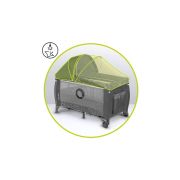 Lionelo - Patut pliant cu doua nivele Sven Plus, 120x60 cm, arcada jucarii, masuta de infasat, vibratii, melodii, conform cu standardele europeane de securitate EN716 si EN12221, Grey BYNLO-SVEN_PLUS_GREY_CONCRETE