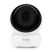 Lionelo - Videofon Babyline 8.3, Cu termometru, Cu melodii, Comunicare in 2 sensuri, Rotire 360 grade, Alb BYNLOC-BABYLINE_8.3_WHITE