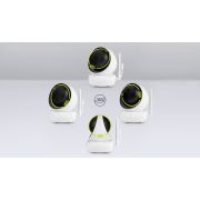 Lionelo - Videofon Babyline 8.3, Cu termometru, Cu melodii, Comunicare in 2 sensuri, Rotire 360 grade, Alb BYNLOC-BABYLINE_8.3_WHITE