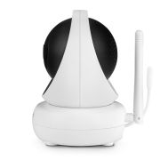 Lionelo - Videofon Babyline 8.3, Cu termometru, Cu melodii, Comunicare in 2 sensuri, Rotire 360 grade, Alb BYNLOC-BABYLINE_8.3_WHITE