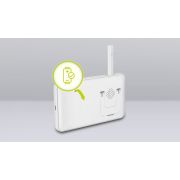 Lionelo - Videofon Babyline 8.3, Cu termometru, Cu melodii, Comunicare in 2 sensuri, Rotire 360 grade, Alb BYNLOC-BABYLINE_8.3_WHITE