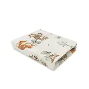 MimiNu - Cearceaf cu elastic pentru patut co-sleeper, Timon, Din bumbac certificat Oeko Tex Standard 100, Dimensiune 87 x 51 cm, Design, Time for fun BYN6426972024341