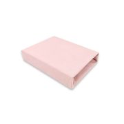 Qmini - Cearceaf cu elastic pentru patut co-sleeper, Theo, Dimensiune 85 x 46 cm, Din bumbac certificat Oeko Tex Standard 100, Powdery pink BYN6426972024501