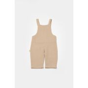 Salopeta cu bretele si buzunar, 100% bumbac - Apricot, BabyCosy (Marime: 12-18 Luni) JEMBC-CSYM7044-12
