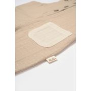 Salopeta cu bretele si buzunar, 100% bumbac - Apricot, BabyCosy (Marime: 12-18 Luni) JEMBC-CSYM7044-12