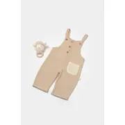 Salopeta cu bretele si buzunar, 100% bumbac - Apricot, BabyCosy (Marime: 3-6 Luni) JEMBC-CSYM7044-3
