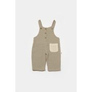 Salopeta cu bretele si buzunar, 100% bumbac - Verde, BabyCosy (Marime: 6-9 luni) JEMBC-CSYM7043-6