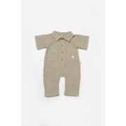 Salopeta cu maneca scurta si nasturei Sheep, 100% bumbac - Verde, BabyCosy (Marime: 6-9 luni) JEMBC-CSYM7040-6