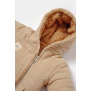 Salopeta de iarna pentru bebelusi, Winter muselin, 100% bumbac - Apricot, BabyCosy (Marime: 18-24 Luni) JEMBC-CSYM7053-18
