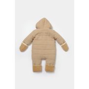 Salopeta de iarna pentru bebelusi, Winter muselin, 100% bumbac - Apricot, BabyCosy (Marime: 9-12 luni) JEMBC-CSYM7053-9