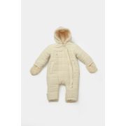 Salopeta de iarna pentru bebelusi, Winter muselin, 100% bumbac - Stone, BabyCosy (Marime: 9-12 luni) JEMBC-CSYM7051-9