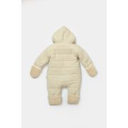 Salopeta de iarna pentru bebelusi, Winter muselin, 100% bumbac - Stone, BabyCosy (Marime: 9-12 luni) JEMBC-CSYM7051-9