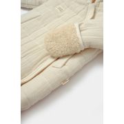 Salopeta de iarna pentru bebelusi, Winter muselin, 100% bumbac - Stone, BabyCosy (Marime: 9-12 luni) JEMBC-CSYM7051-9