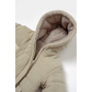 Salopeta de iarna pentru bebelusi, Winter muselin, 100% bumbac - Verde, BabyCosy (Marime: 12-18 Luni) JEMBC-CSYM7052-12