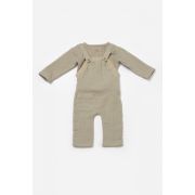 Set bluza si salopeta, Winter muselin, 100% bumbac - Verde, BabyCosy (Marime: 12-18 Luni) JEMBC-CSYM7046-12