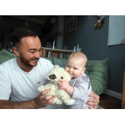 Little Bird Told Me - Lambert Sheep Pull Along Toy Cu Roti Detasabile, Pentru Copii Pjblb3113