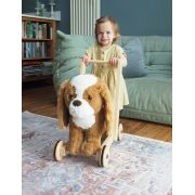 Little Bird Told Me - Peanut Pup Walker, Push Along  Ride On Toy Pentru Copii De Peste 1 An, King Charles Spaniel Caine Pufos Pentru Copii Mici, Cadru Robust Din Lemn, Scaun Captusit Pjblb3110