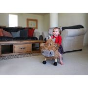 Little Bird Told Me - Vacuta Hubert Highland, Ride On Animal Toy, Pentru Copii De Peste 1 An, Cadru Robust Din Lemn, Scaun Captusit Pjblb3090