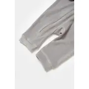 Salopeta Elefant cu maneca lunga din 80%bumbac organic si 20% poliester - Gri, BabyCosy (Marime: 12-18 Luni) JEMBC-CSYK6056-12