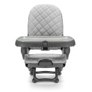 Scaun De Masa 4in1 Pentru Bebelusi Si Copii, Cam   Original, Inaltime Ajustabila, Varsta 0-14 Ani, Pliabil, Centura De Siguranta In 5 Puncte, Depozitare, Gri Matlasat Pjb9220065