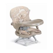 Scaun De Masa Cam   Smarty Pop, Inaltime Ajustabila, Varsta 6-36 Luni, Pliabil, Centura De Siguranta In 3 Puncte, Bej Pjb9343337