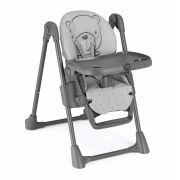 Scaun De Masa Multifunctional Pentru Bebelusi Si Copii, Cam   Pappananna, Inaltime Ajustabila, Varsta 6-36 Luni, Pliabil, Centura De Siguranta In 5 Puncte, Depozitare, Gri Pjb9225329