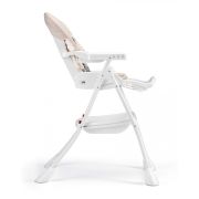 Scaun De Masa Pentru Bebelusi Si Copii, Cam   Mini, Varsta 0-36 Luni, Pliabil, Centura De Siguranta In 5 Puncte, Depozitare, Bej Pjb9434509