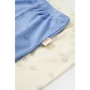Set 2 pantalonasi Printed, BabyCosy, 50% modal+50% bumbac, Ecru/Lavanda (Marime: 18-24 Luni) JEMCSYM11617-18