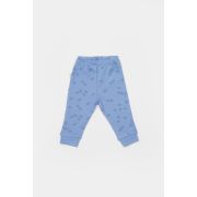 Set 2 pantalonasi Printed, BabyCosy, 50% modal+50% bumbac, Ecru/Lavanda (Marime: 9-12 luni) JEMCSYM11617-9