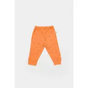 Set 2 pantalonasi Printed, BabyCosy, 50% modal+50% bumbac, Stone/Apricot (Marime: 9-12 luni) JEMCSYM11619-9