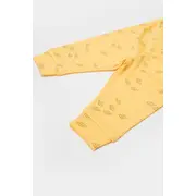 Set 3 piese:bluza, pantaloni si caciulita Printed, BabyCosy, 50% modal+50% bumbac, Lamaie (Marime: 3-6 Luni) JEMBC-CSYM25502-3