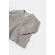 Set bluzita si pantaloni Elefant, 80%bumbac organic si 20% poliester - Gri, BabyCosy (Marime: 18-24 Luni) JEMBC-CSYK6051-18