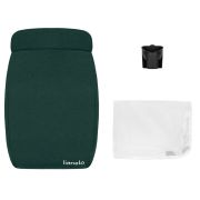 Lionelo - Carucior sport Annet Plus, De la nastere, Cu accesorii si capotina XXL reglabila, 0 - 22 Kg, Conform cu standardele europene de securitate EN1888-1 si EN1888-2, Verde BYNLO-ANNET_PLUS_GREEN_FOREST