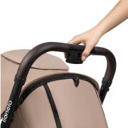 Lionelo - Carucior sport Cloe, De la nastere, Cu accesorii, Cadru din aluminiu, 0-22 kg, Usor, Pliabil cu o singura mana, Ideal pentru toate tipurile de suprafete, Bej BYNLO-CLOE_BEIGE_SAND